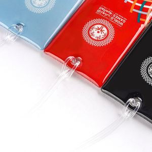 Étiquette de bagage en PVC souple personnalisée de haute qualité en vrac, en matière plastique, pour usage hôtelier et aérien - Product Image 2