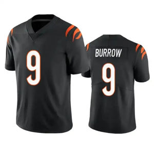 Cincinnati Football Trikots Limited American Game Shirts Schwarz Mit 9 Joe Burrow 1 Ja'Marr Chase <span class=keywords><strong>2</strong></span> McPherson Stitched - Product Image 2