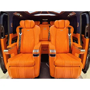 Housses de sièges de voiture Ensemble complet de sièges de voiture de luxe pour Benz Viano