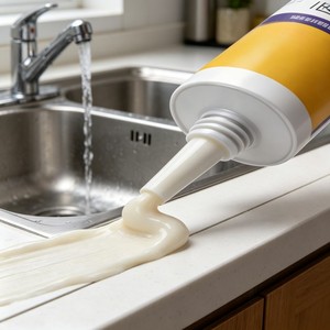Colle à verre premium SIKAA-C, mastic silicone, super colle, construction, anti-moisissure, imperméable, résistant aux moisissures, cuisine, salle de bain - 300 ml - Product Image 3
