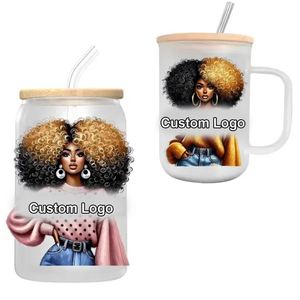 Calcomanías Personalizadas con Logotipo, Impresas en Serigrafía UV DTF, Listas para Aplicar, Resistentes al Agua, Adhesivos de Transferencia, Manualidades DIY, Promocionales, 16 oz - Product Image 1