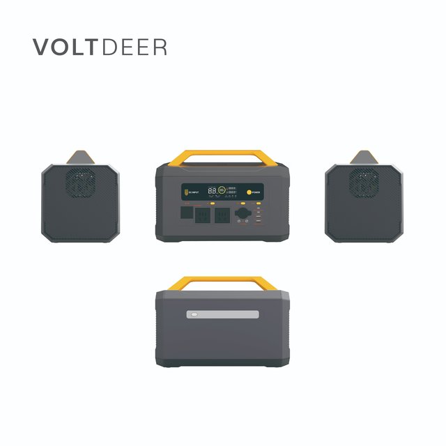 Portable Power Station Solar Generator Fast Charging 120W/200W/350W/420W LiFePO4 Wireless Charging Features