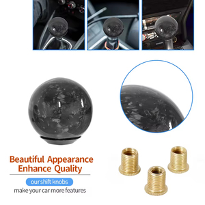 MATCHWAY Promotion Exceptionnelle Pommeau de Levier de Vitesse en Fibre de Carbone Forgée Style JDM Noir pour Voiture de Course, Option Logo Personnalisé, Adaptation Universelle pour Drift - Product Image 6