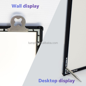 Marco de Aluminio A1 A2 <span class=keywords><strong>A3</strong></span> A4, Caja de Luz LED para Publicidad en Paredes de Restaurantes, Vidrio Templado de 10 mm, Tablero de Menú Portátil - Product Image 2