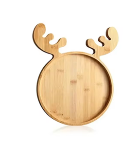 Dessin animé en bois décoration de noël <span class=keywords><strong>plateau</strong></span> de rangement aliments apéritifs collation Desserts plateaux à <span class=keywords><strong>sushi</strong></span> <span class=keywords><strong>plateau</strong></span> à biscuits de noël - Product Image 2