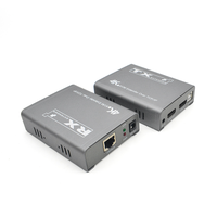Xput 4K TCP IP HDMI KVM Extender sur câble CAT5e CAT6, prend en charge le clavier et la souris USB, télécommande IR bidirectionnelle, audio et vidéo sans perte