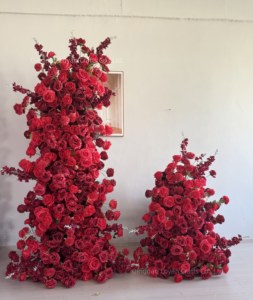 Искусственные цветы Ammy для свадебного декора: красные розы, арка, цветочная дорожка, цветы для торта, цветы для декора (модель Am-wdi08) - Product Image 4