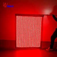 LED Piksel Bayrak Ekran Kumaşı Programlanabilir Işıklı Afiş Sahne Performansı Festival Gece Kulübü Etkinlik Parti Gösterisi için