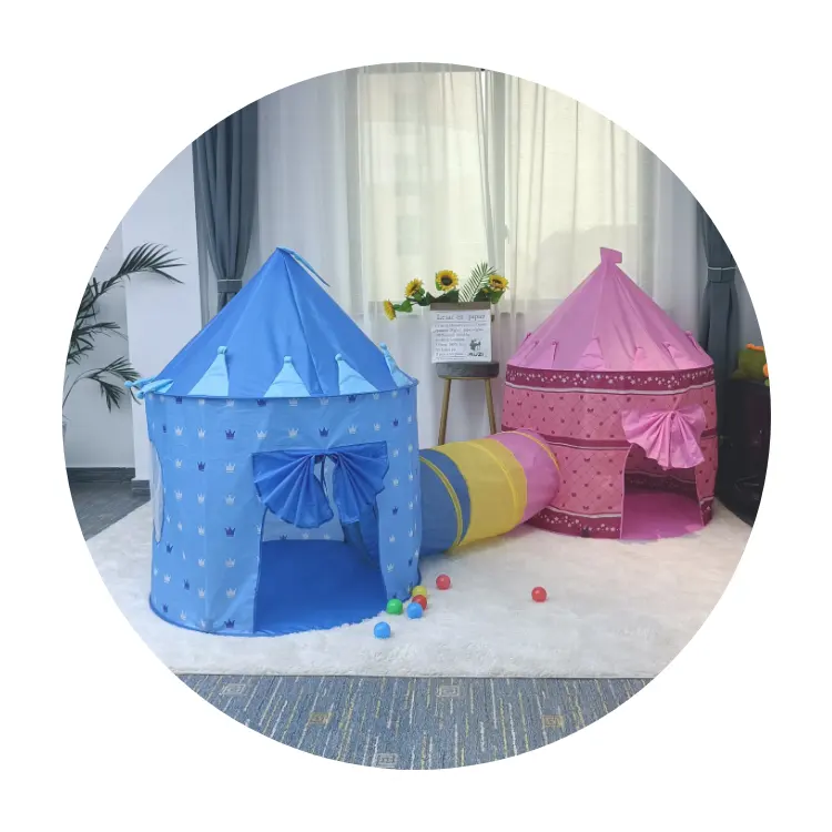 2022 New Design Hot Sale Cheap Price Princess Folding Fun Tunnel Tent Toys for Kids Indoor and Outdoor