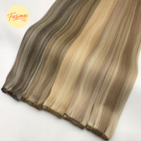 Fabrication en gros 100% cheveux humains Remy extensions de cheveux européennes pleine cuticule alignée cheveux de trame de Machine de qualité supérieure
