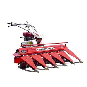 2 tekerlekli traktör monte manuel Mini buğday biçer pirinç kesici reaper