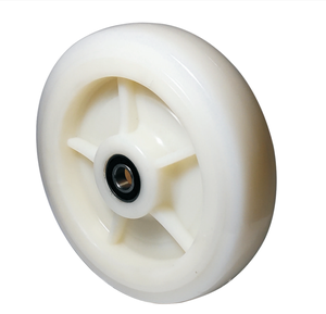 8 "X 2" Roues en <span class=keywords><strong>nylon</strong></span> blanc Roues pivotantes robustes pour chariots à main Roue unique 4 5 6 8 pouces - Product Image 6