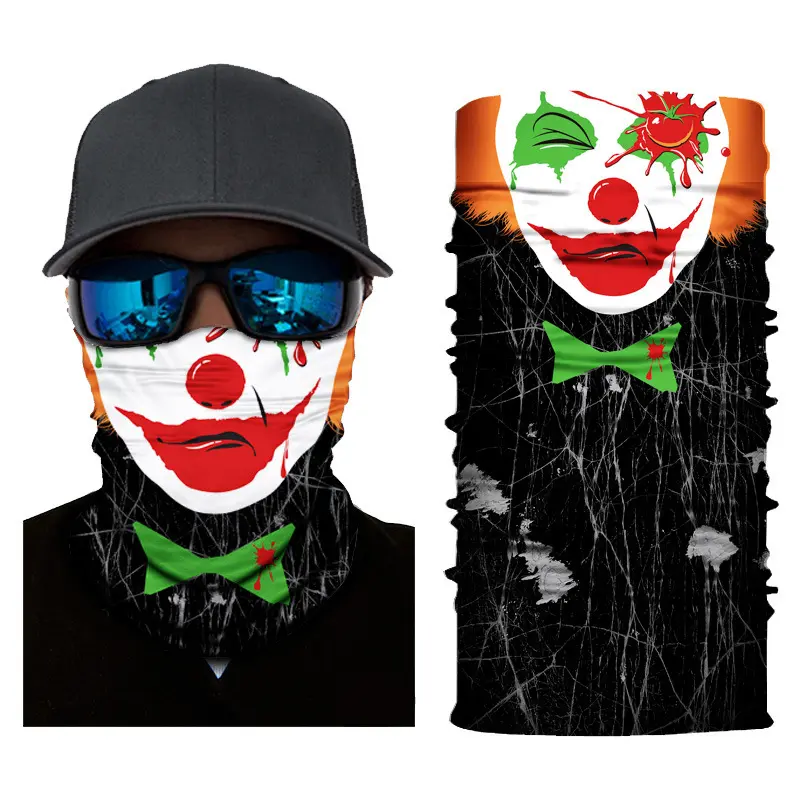 wholesale football team breathable neck gaiter bandana cool custom face mask for man seamless neck gaiter