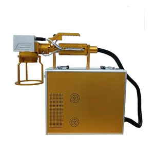 Factory Sales 20W 30W 50W Handheld Portable Fiber Laser Marking Machine with 2D 3D Working Table for Metal Plastic