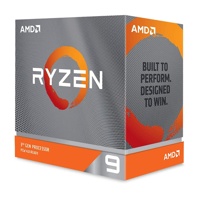 AMD Ryzen 9 3900XT with 12 Cores Socket AM4 3800MHz Frequency Radeon Vega Graphics Processor Support for DDR4-3200 Memory