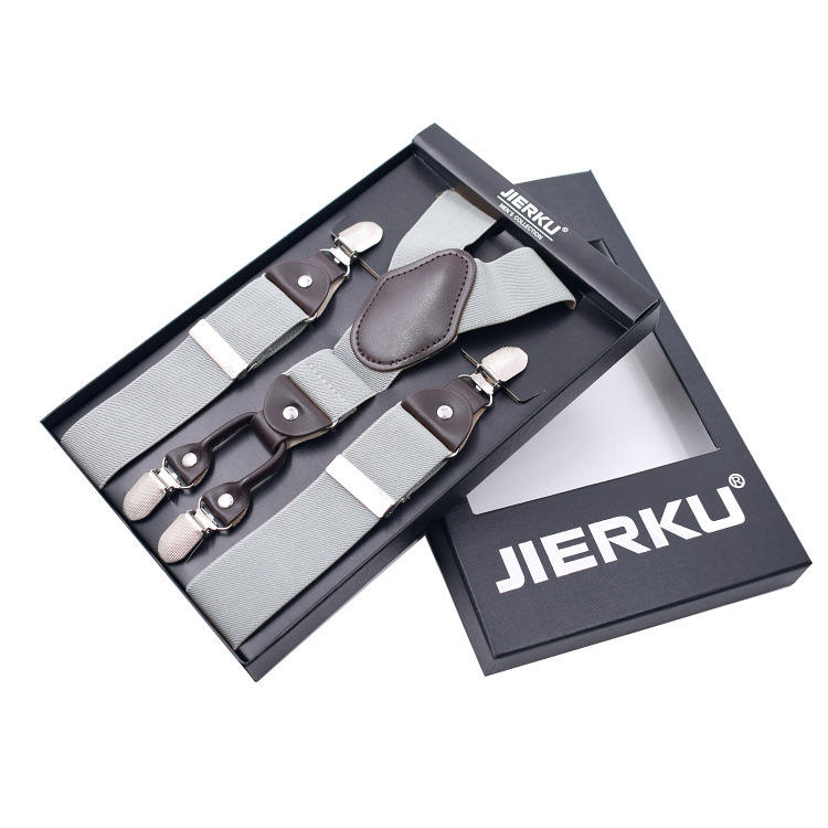 Cabeza de cuero adulto de cuatro clips-Gris claro