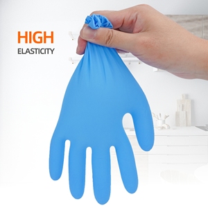 5Mil 6Mil Günstige Pulver Latex Free Touchscreen Lila Arbeit Einweg-Nitril handschuhe für die Verwendung Kochen Reinigung in China - Product Image 4