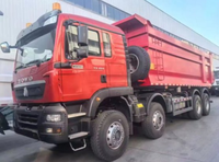 Truk Dump SINOTRUK HOWO T7S 8x4 430HP Tugas Berat 30 Ton Truk Tipper Pertambangan untuk Konstruksi, Pekerjaan Tanah, dan Pengangkutan Pasir