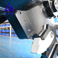 Cisaille hydraulique à faible coût d'entretien, cisaille à béton, broyeur à double cylindre pour la démolition de bâtiments et de routes