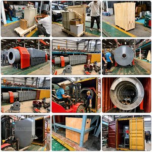 Chaîne de production de biochar automatique et continue à partir de sciure de bois, coques de noix de coco, coques de palmier et balles de riz, avec chaudière à carbone et construction en acier inoxydable - Product Image 3