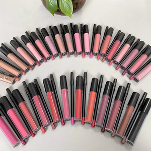 Wholesale 2-in-1 Kits <strong>Custom</strong> <strong>Lipstick</strong> Vegan Waterproof Matte Lip Gloss Liquid <strong>Lipstick</strong> Lip Kit Lip Liner Set with Black Package - Product Image 1