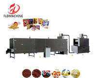 Ligne de production de flocons de maïs grande capacité, extrudeuse de céréales pour petit-déjeuner avec pompe à moteur à fréquence variable, haute efficacité