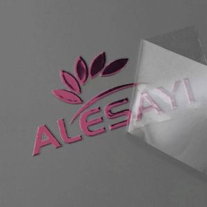 Custom Transparent PVC Metal UV Transfer <b>Sticker</b> Hot Silver Bronzing <b>Logo</b> Label for Packaging Labels - Product Image 1