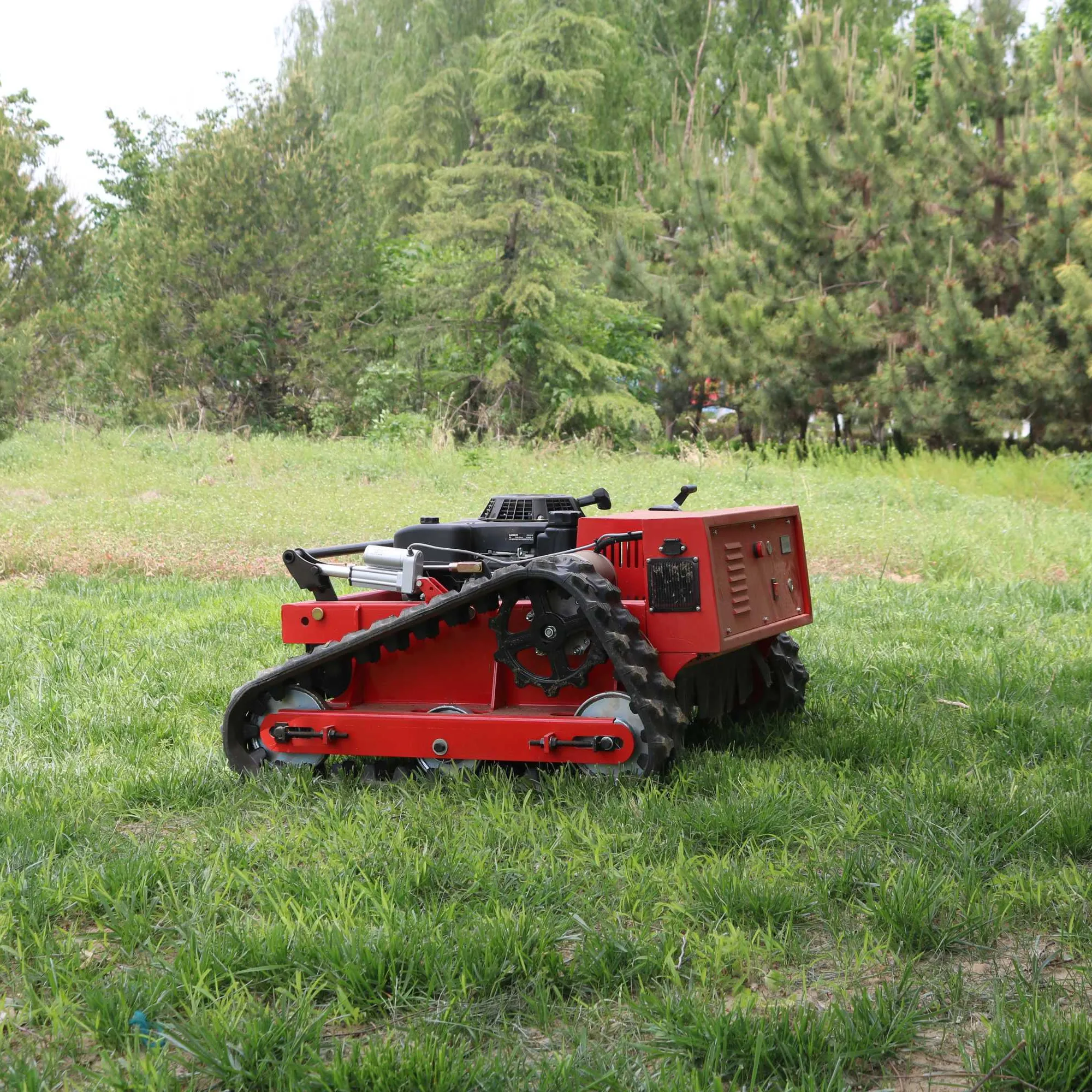 工場用スロットルコントロールバルブ付き芝刈り機リモートコントロールグラスカッター芝刈り機