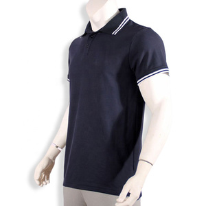 School <strong>Leaver</strong> Cotton Polo T-<strong>Shirt</strong> Breathable Knitted Uniforms with Custom Logo Embroidery Black Color - Product Image 6