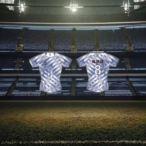 Maillot de rugby unisexe personnalisé avec logo, 100 % polyester, impression numérique, séchage rapide, respirant, style ensemble - Product Image 2