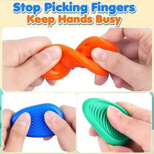 Silicone Sensory Stones Set For Babies Early Education Training <b>Toy</b> Stress Relief <b>Tool</b> In Opp Bag - Product Image 5