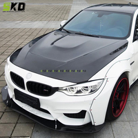 Capot avant pour 2014 à 2020 BMW F80 M3 F82 M4 Capot en fibre de carbone Type GTS Kit de carrosserie Capot moteur