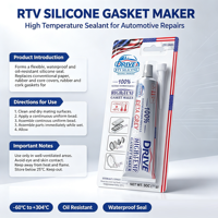 DRIVE RTV Silicone Gasket Maker Beta Grey Haute Température 85g Usage Industriel 304C