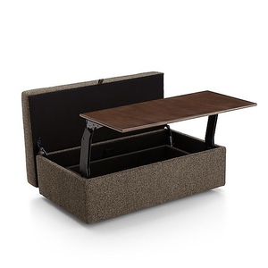 Quincaillerie pour meubles convertibles 2 en 1 table et banc ottoman dans tabourets papillon intelligent pliant mécanisme de table - Product Image 2