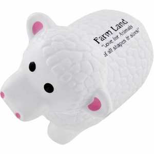 Individuelles Logo Werbe-Stressball aus PU in Ziegenform Weißer Tier-Stressball aus PU-Schaum - Product Image 6