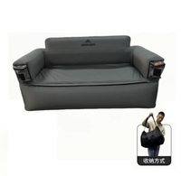 Canapé gonflable floqué confortable pour deux personnes, plusieurs couleurs au choix, canapé gonflable pliable et portable pour les voyages en camping et le jardin