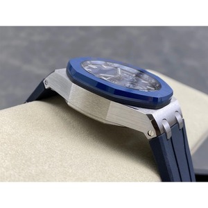 Montre mécanique étanche de qualité supérieure, fabriquée en usine, 43 mm, cadran bleu de plongée, épaisseur 14,4 mm, titane - Product Image 5