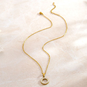 Vintage Waterproof Tarnish Free 316l Stainless Steel Brand Wholesale Custom 18k Gold Plated Zircon Fine Jewelry <b>Set</b> for Women - Product Image 5