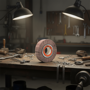 Disque abrasif à lamelles en corindon 165x50x54 mm avec trou pour le meulage - Product Image 3