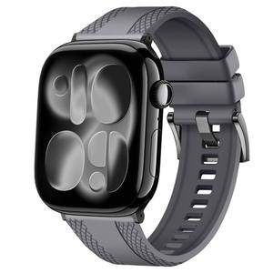 Bracelets de montre respirants et résistants à la transpiration en fluoroélastomère de haute qualité, compatibles avec <span class=keywords><strong>Apple</strong></span> <span class=keywords><strong>Watch</strong></span> Series <span class=keywords><strong>8</strong></span> 41 mm - Product Image 3