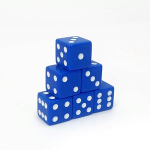 Dados Grandes Personalizados al por Mayor, Cuadrados de Seis Caras, Color Clásico con Puntos Blancos Opacos, Dados Acrílicos D6 de 19 mm - Product Image 3
