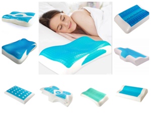 <span class=keywords><strong>Mlily</strong></span> ergonómico ortopédico forma personalizada molde refrigeración Gel cuello cama memoria espuma Gel <span class=keywords><strong>almohada</strong></span> para dormir - Product Image 2