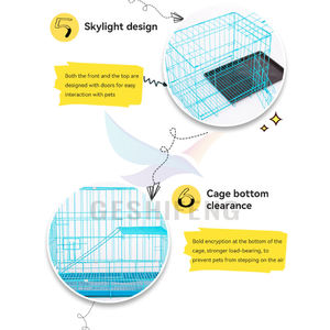 Vendita calda per animali domestici casse pieghevoli cucciolo cane gatto metallo gabbie pieghevoli 24 30 <span class=keywords><strong>36</strong></span> 42 48 pollici cane uccello casa - Product Image 6