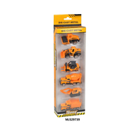 5 adet/takım 1/64 ölçekli mühendislik araba inşaat araç kamyon Die Cast Model ekskavatör Diecast alaşım araba çocuklar için