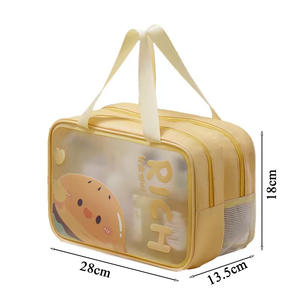 Bolsa de Maquillaje y Artículos de Aseo Multifuncional de Gran Capacidad, Portátil, Impermeable, para Viajes, Gimnasio, Natación, Ducha, con Doble Capa de Almacenamiento - Product Image 5