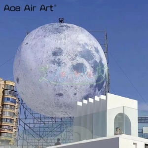 Globo Lunar Inflable Gigante con Luz, Esfera Celestial Inflable, Escultura de Planeta, Modelo Decorativo para Escenarios, Museos e Interiores - Product Image 3