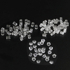 <b>Plastic</b> <b>Earring</b> <b>Backs</b> Mixed Shapes Transparent Resin For <b>Earring</b> Making Jewelry Findings 10000 Pieces Pack - Product Image 2