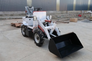 Huansheng Mini Lader Elektrische Hydraulische Mini Wiellader 4X4 Kleine Mini Tuinlader - Product Image 4