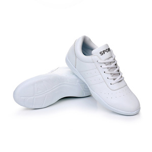 Zapatos de <span class=keywords><strong>Baile</strong></span> de Porristas Blancos Ligeros y Cómodos <span class=keywords><strong>para</strong></span> Niñas Diseñados <span class=keywords><strong>para</strong></span> Entrenamiento Atlético y <span class=keywords><strong>Baile</strong></span> - Product Image 3