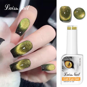 LaissNail Ice Cat Eye Gel 4 Warna UV Gel Polish Non-Toksik Vegan Ramah Lingkungan LED/UV Cure untuk Penggunaan DIY & Profesional - Product Image 3